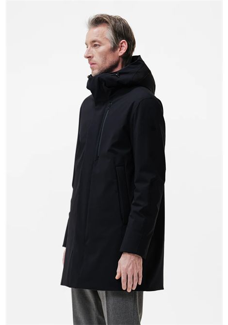 DUNO Parka Lungo Planet Uomo Navy Bi-Stretch Impermeabile DUNO | Parka | PLANET TORANO 3L800